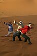 Look at us, surfing the dunes like true Californians!  Tsk, tsk, Nancy and Harriet, corrupting Jen yet again.