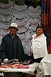 This couple peddle their wares at the famous Otavalo market.